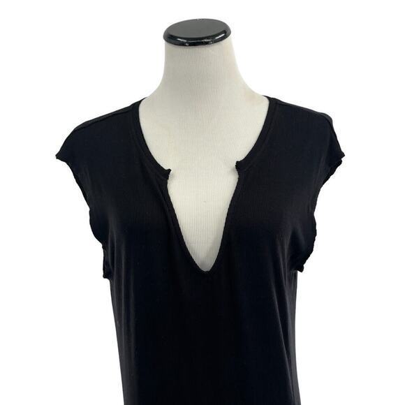 l*space Robyn Black Notch Neck T-Shirt Dress S - Picture 5 of 11